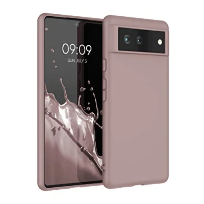 Afbeelding van kwmobile telefoonhoesje geschikt voor Google Pixel 6 Hoesje smartphone Back cover in licht oudroze