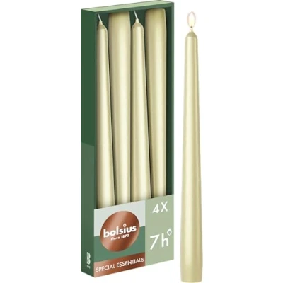 Afbeelding van Bolsius Gotische kaarsen metallic silver 24cm