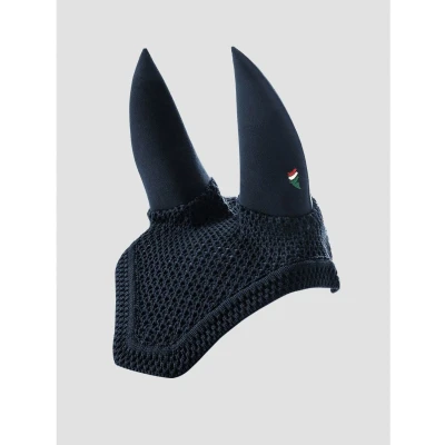 Afbeelding van Equiline Vliegenmuts square Soundproof Dave Blue Full Blauw paard