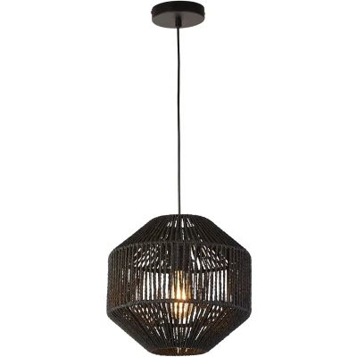 Afbeelding van Searchlight Hanglamp Wicker, 1 lamp