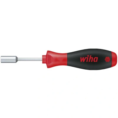Afbeelding van Wiha 343055 Schroevendraaier SoftFinish zeskantdopsleutel met korte ronde schacht 5.5 mm x 65 01076