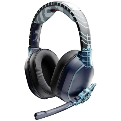 Afbeelding van Lexip Naruto Shippuden Kakashi Kamui Over Ear headset Gamen Kabel, Bluetooth Stereo Zwart/blauw Headset, Volumeregeling, Microfoon uitschakelbaar (mute)