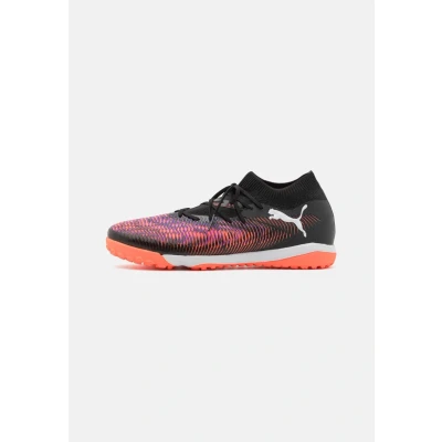 Afbeelding van Puma Future 8 Match TT Voetbalschoenen voor kunstgras, Heren, Maat: 48.5, Black/white/glowing red Textiel/ synthetisch