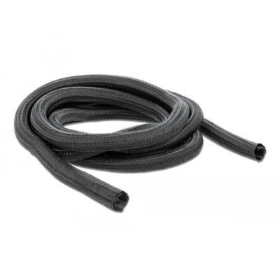 Afbeelding van Delock Gevlochten kous zelfsluitend 10 m x 25 mm zwart