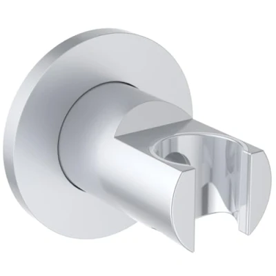 Afbeelding van Ideal Standard BC806SI Idealrain Douchehouder voor handdouches, niet draaibaar (fix), zilver (zilver)