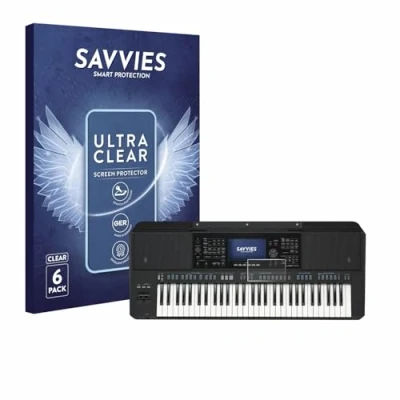Afbeelding van Savvies Screenprotector voor Yamaha PSR SX720 Folie Beschermfolie transparant (6 Stuks)