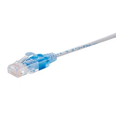 Afbeelding van Monoprice Cat6A 20ft witte 10 stuks patchkabel UTP 30AWG 10G puur kaal koper snagless RJ45 SlimRun serie Ethernet kabel