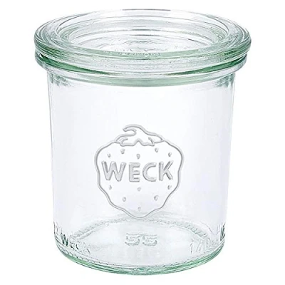 Afbeelding van Weck 140 ml kleine glazen pot met deksel doos van 20