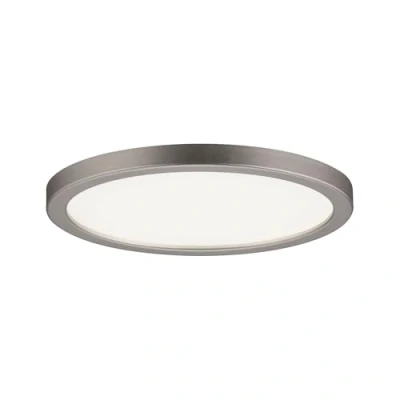 Afbeelding van Paulmann 92936 LED paneel Areo rond incl. 1x8 watt IP44 dimbaar plafondlamp nikkel mat kunststof woonkamerlamp 3000 K