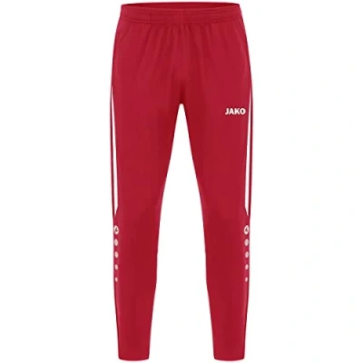 Afbeelding van JAKO Polyesterbroek Power, Uniseks Volwassene, Rood Wit, M