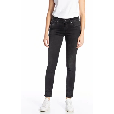 Afbeelding van Replay LUZ HIGH Waist Hyperflex Clouds Jeans Skinny Fit, Dames, Maat: 27x28, Black