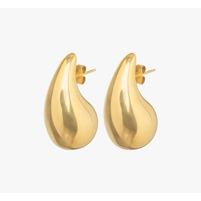Afbeelding van Essenza Large Teardrop Earrings Gold
