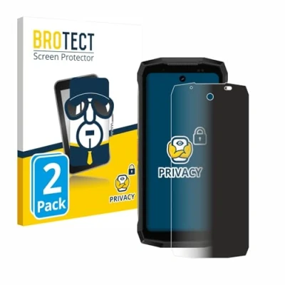 Afbeelding van BROTECT Sichtschutzfolie Anti Spy Privacy Folie Blaulicht Schutz (2 Stuk, Ulefone Armor Mini), Smartphone beschermfolie, Blauw