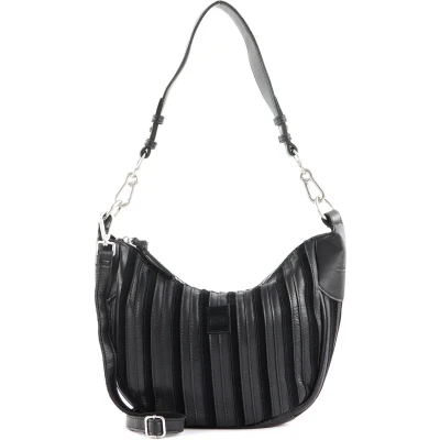 Afbeelding van FREDsBRUDER Leren Schoudertas Ravi Shoulderbag Black Zwart
