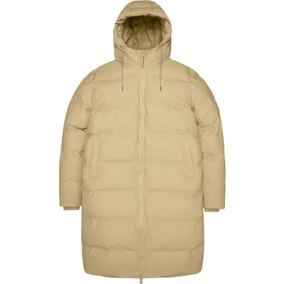 Afbeelding van Jas Rains Unisex Alta Long Puffer Jacket W3T4 Sand S