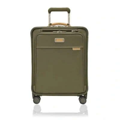Afbeelding van Briggs &amp; Riley Uitbreidbare koffer met 4 wielen, Olijf, Carry On 53.3cm, Wereldwijde handbagage