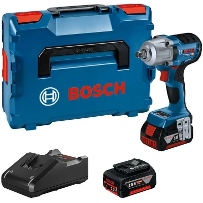 Afbeelding van Bosch Blauw GDS 18V 450 PC accu Slagmoersleutel Nm 2 x 4,0 Ah + lader In L Boxx 06019K4102