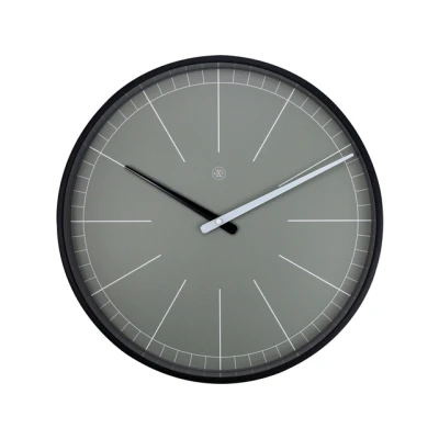 Afbeelding van Nextime Nx 7328Gs Wandklok Nxt Gray Ø 40 Cm Grijs