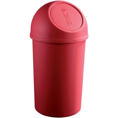 Afbeelding van afvalbak 45l HxØ 700x403mm romp PP rood deksel