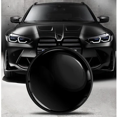 Afbeelding van Biomar Labs Compatibel met 51148132375 BMW 82 mm embleem zwart motorkap/kofferbakplaatje badge EO 28