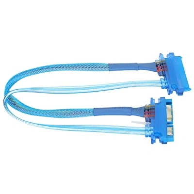 Afbeelding van Sata Kabel, 7 + 15Pin Man vrouw Power Kabels 22 Pin SSD 3.0 Data Verlengkabel Voor Externe Harde Schijf Gegevensoverdracht, Gemakkelijk Te Gebruiken(30cm)