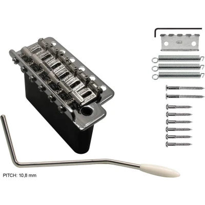 Afbeelding van Tremolo, pitch 10,8mm, with screws, zinc block, chrome