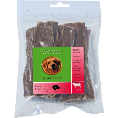 Afbeelding van Natuurlijke snack zak rundvlees 100 gram Gebr. de Boon