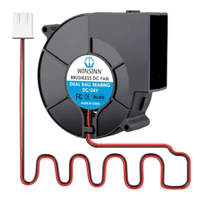 Afbeelding van WINSINN DC 9733 Ventilator, 24 V, 9733, dubbele kogellagers, volt, borstelloze koeling 97 x 33 mm, 2 pins