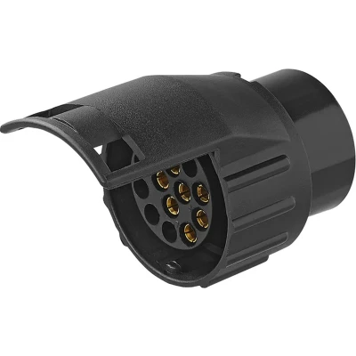 Afbeelding van VCTparts Trailerstekker Adapter Verloopstuk van 13 naar 7 Polig PVC [Aanhanger Caravan Trailer]
