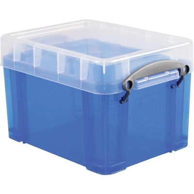 Afbeelding van Opbergbox Really Useful 3 liter 245x180x160 mm transparant blauw