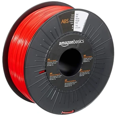 Afbeelding van Amazon Basics 3D printerfilament van ABS kunststof, 1.75mm, rood