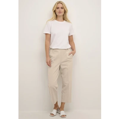 Afbeelding van Kaffe Sakura Cropped Broek, Dames, Maat: 36, Feather gray