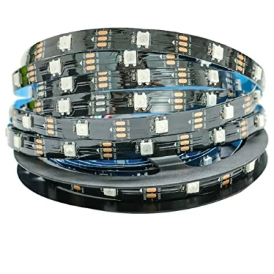 Afbeelding van Tesfish 5V WS2812B LED Strip Lights, 5 Meter RGB Pixel 5050 150 LEDs IP30 Flexibel Full Colour Individueel Adresseerbare Smart Lichtstrip voor Reclame Decoratie DIY Projecten