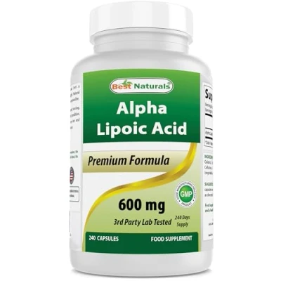 Afbeelding van Best Naturals Alpha Lipoic Acid 600 mg 240 capsules