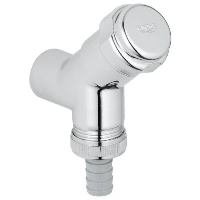 Afbeelding van GROHE Originele WAS aansluitventiel (DN15, wandmontage, intrinsieveilig tegen terugvloeien), 41010000, zilver