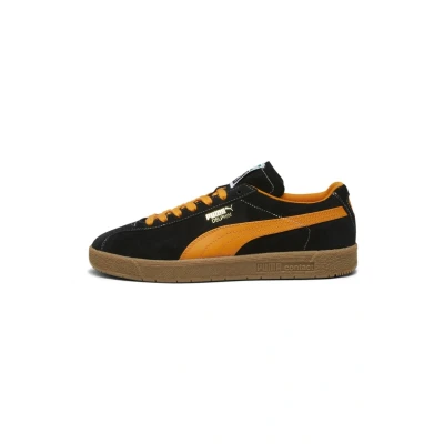 Afbeelding van Puma Delphin Sneakers laag, Heren, Maat: 38, Black pumpkin pie Leer