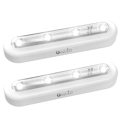 Afbeelding van 2 stuks OxyLED lampen, touch nachtkastlampje, lamp, San kabel, draaibaar, wit