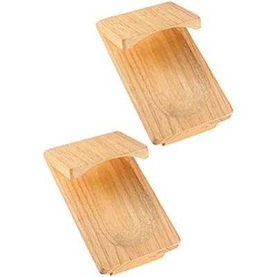 Afbeelding van 2 stks Hout Oesterklem, Oesterhouder Oesteropener Schaaldieren Opener Tool Oester Shucking Zeevruchten Shucker Kits voor