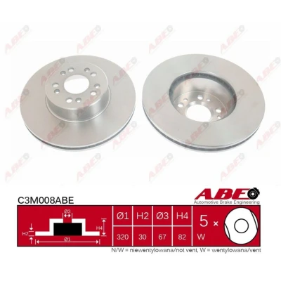 Afbeelding van ABE Remschijven C3M008ABE