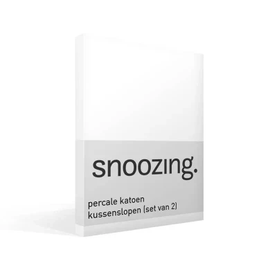 Afbeelding van Snoozing Kussensloop Katoen Set van 2 60x70 cm Wit