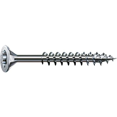 Afbeelding van Spax spaanplaatschroeven platverzonken kop verzinkt T Star T30 deeldraad 8,0 x 140mm