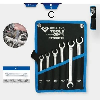 Afbeelding van Brilliant Tools, Spanner, BT706015 (19 mm, 8 10 14 18 11 12 17 15 13 9 16 mm)