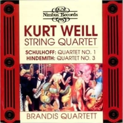 Afbeelding van Brandis Quartett Schulhoff, Hindemith, Weill: String (CD)