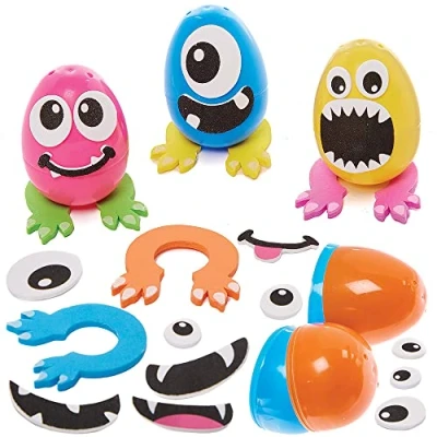 Afbeelding van Baker Ross FX531 Monster Bundel Ei sets Set van 10, kunst en knutsel voor kinderen