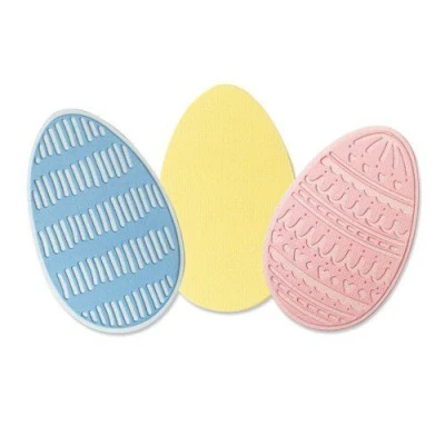 Afbeelding van Sizzix Thinlits Snijmal Set Decorative Eggs 3 stuks