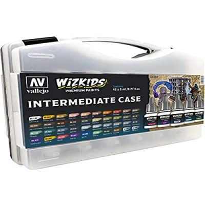 Afbeelding van Vallejo Intermediate Case Wizkids Premium Paints 40 colors 8ml 80261