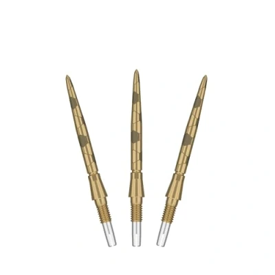 Afbeelding van TARGET Darts Swiss Point Storm Steel Dart Points, Onyx (3 Pack Set of Tips) 26MM Goud Verwissel Punten, Reserve Tips, Professionele Accessoires