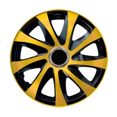 Afbeelding van NRM DRIFT Extra wieldoppen 15&quot; Set van 4 stuks goud/zwart