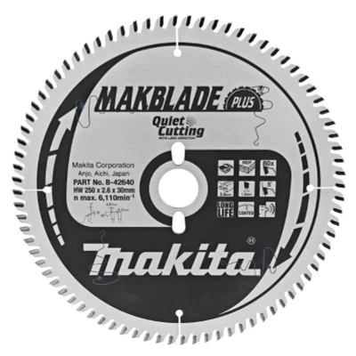 Afbeelding van Makita B 42640 Tafelzaagblad gemelamineerde plaat (MDF) 250x30x1,8mm
