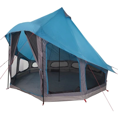 Afbeelding van vidaXL Gezinstent Tipi Blauw 6 Personen Waterdicht